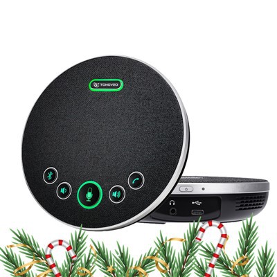 Portativ USB simsiz Bluetooth konferentsiyasi yig'ilish mikrofoni va BT dinamiki